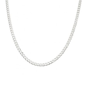 Lant barbati argint rodiat model cubanez 3,5 mm x 55 cm DiAmanti PancerkaC100-55cm-SL (Argint 925‰ 9,3 g.)